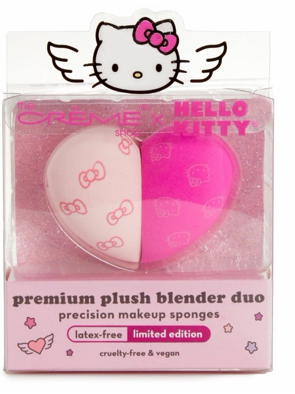 Hello Kitty Premium Plush Blender Duo - Pink & Light Pink Makeup Sponges